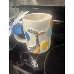 Rae Dunn Disney Pixar UP Mug " Explore" Kevin And Russel  2-Sided Ceramic NWT